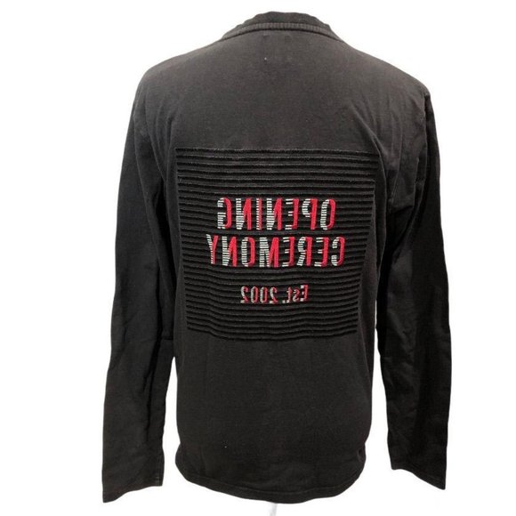 Opening Ceremony Cotton Long Sleeve Black Small Mens Cotton Sweater Pullover - Picture 4 of 4